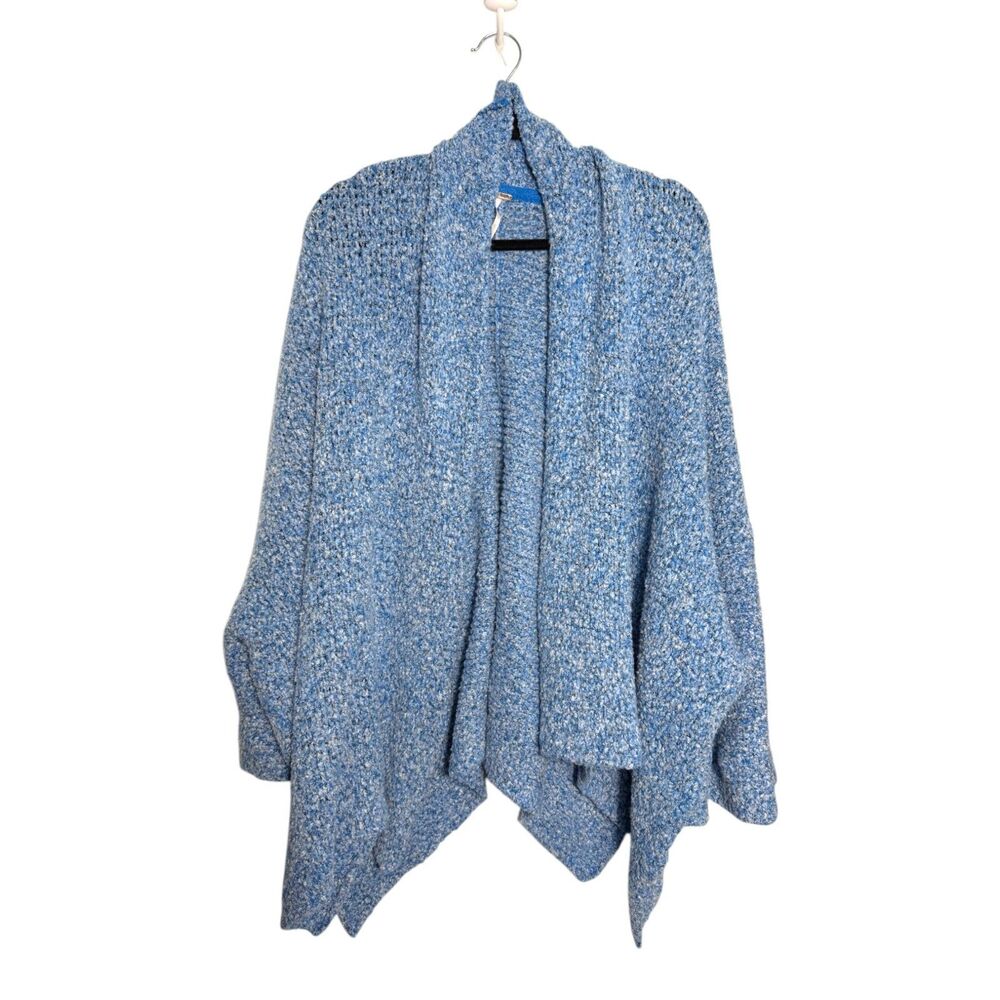 Free People BFF Big Blue Cardigan Sweater Oversized Slouchy Size Medium